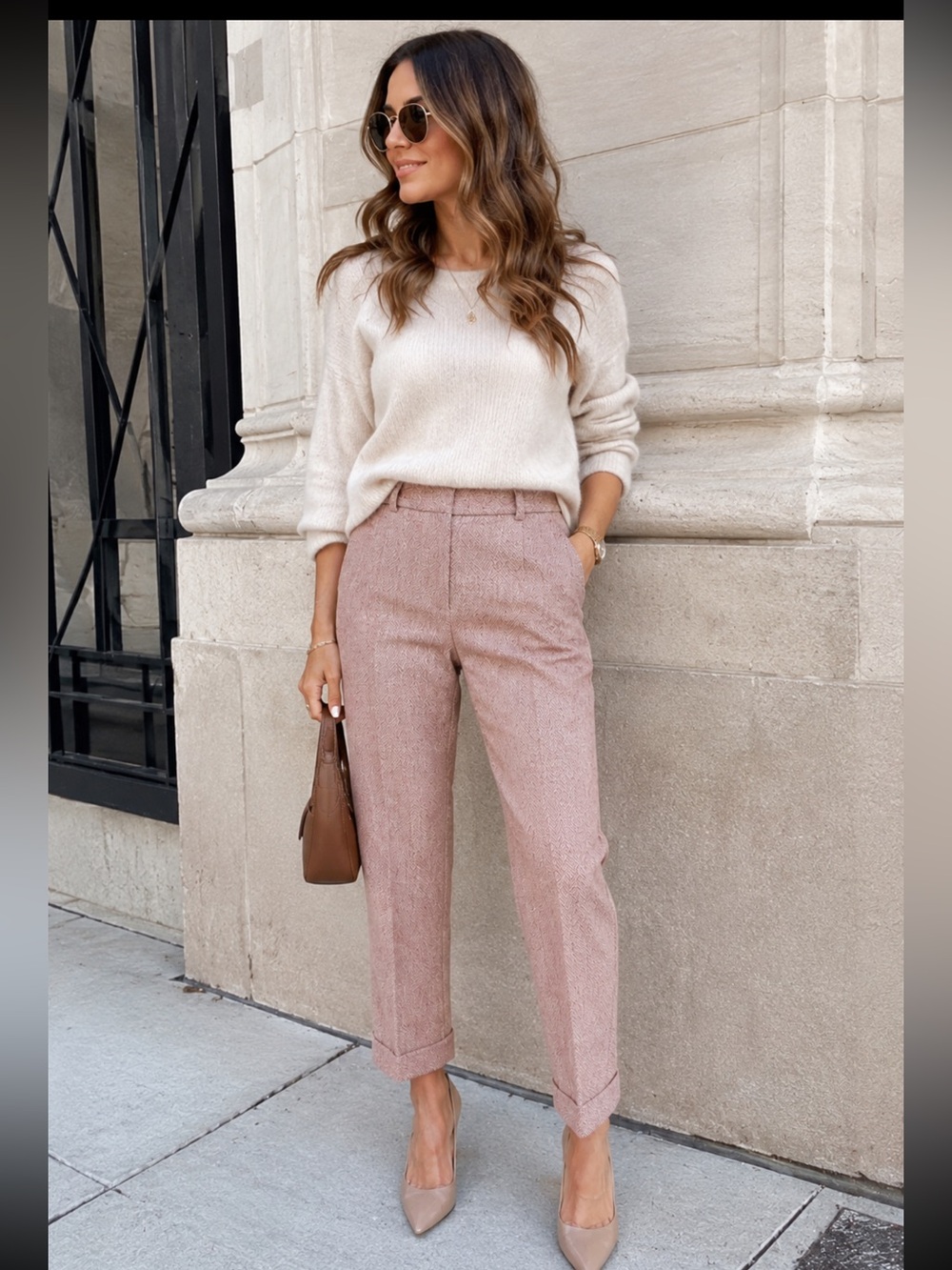 Sigrid Olsen Dusty Rose Tailored Trousers